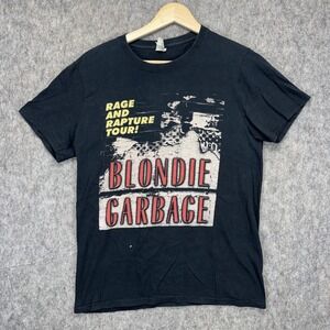 Blondie Garage Rage and Rapture Tour Men's Small Short Sleeve Band Tee Black